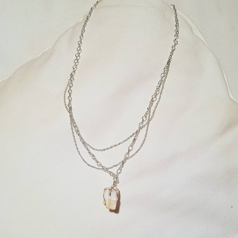 Deer Tooth Chandelier Necklace